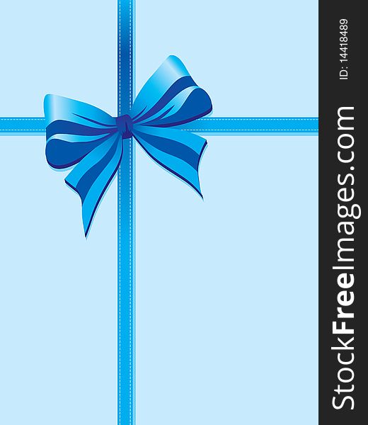 Blue Package Ribbon