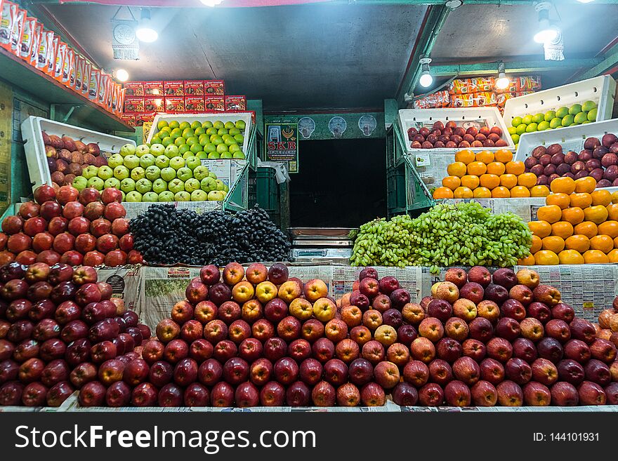 Fruit Indian street shop