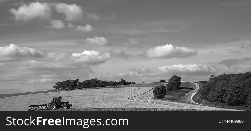 Taken in September 2011. Another angle I have had my eye on for a while. I was hoping for some cloud shadow but a tractor came along instead to finish the field which had already been started. It might have been a long wait otherwise to get it far enough away. The Ring is behind the tractor and the South Downs Way snakes up on the right. Best if you View On White. More information on this feature and the area in general can be found on the excellent local website - www.findonvillage.com The colour version can be seen here - www.flickr.com/photos/7361952@N03/6957539284/. Taken in September 2011. Another angle I have had my eye on for a while. I was hoping for some cloud shadow but a tractor came along instead to finish the field which had already been started. It might have been a long wait otherwise to get it far enough away. The Ring is behind the tractor and the South Downs Way snakes up on the right. Best if you View On White. More information on this feature and the area in general can be found on the excellent local website - www.findonvillage.com The colour version can be seen here - www.flickr.com/photos/7361952@N03/6957539284/
