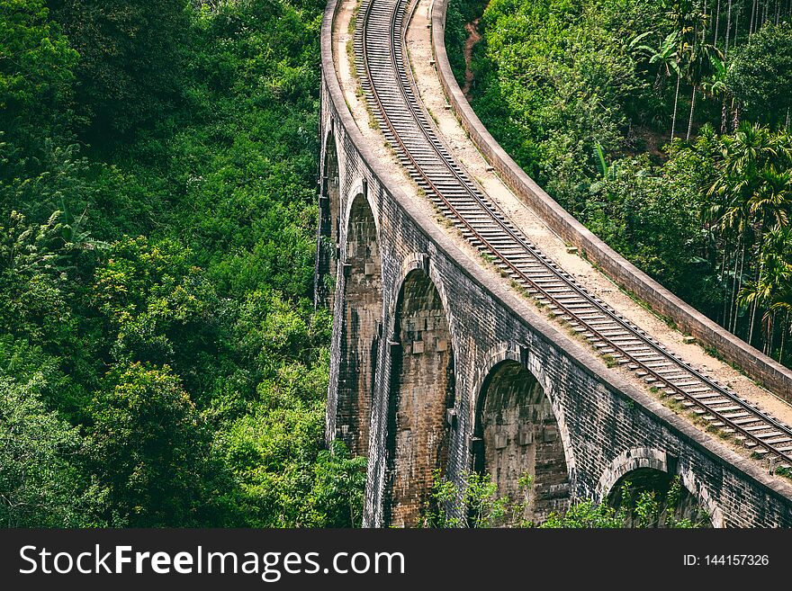 The Nine Arches Demodara Bridge Or The Bridge In The Sky Is One Of The Iconic Bridges In Sri Lanka