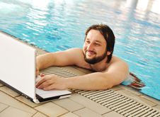 On Beautiful Pool, Summer Stock Photography On Beautiful Pool, Summer Stock Photography