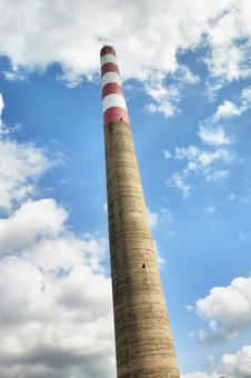 Smokestack Tall Long Day Royalty Free Stock Photo