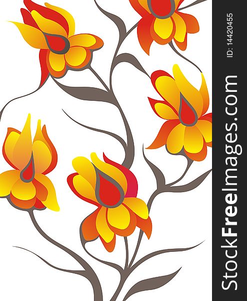 Vector floral design