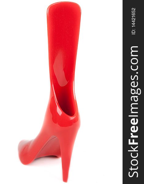 Red Feminine Shoe, Shoehorn