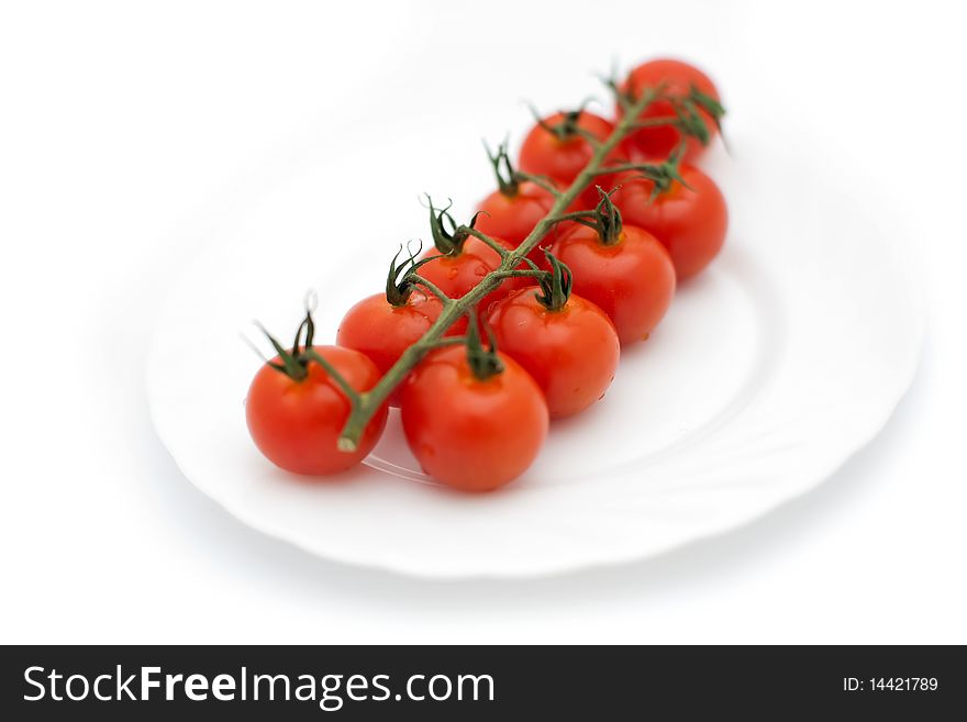 An image of a group of little red tomatoes