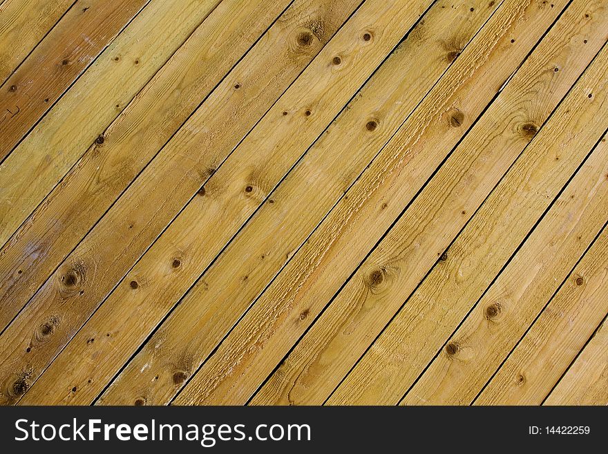 Pine parquet from light wood