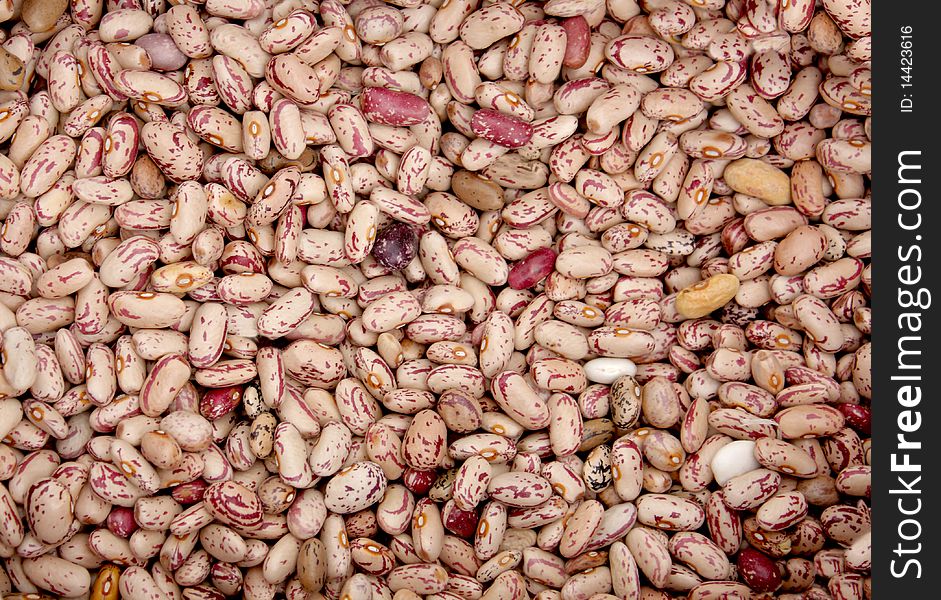 A pile of beans close up