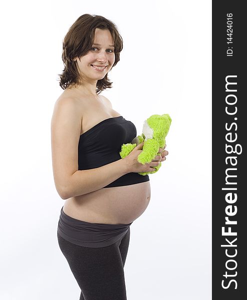 Pregnant Woman With Toy