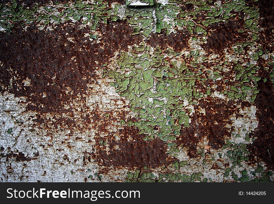 Rusty iron background, ruined by the years. Rusty iron background, ruined by the years