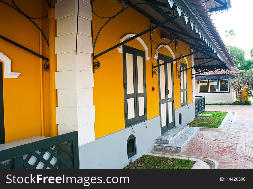 Colorful Building In Temple Of King Rama The Fifth