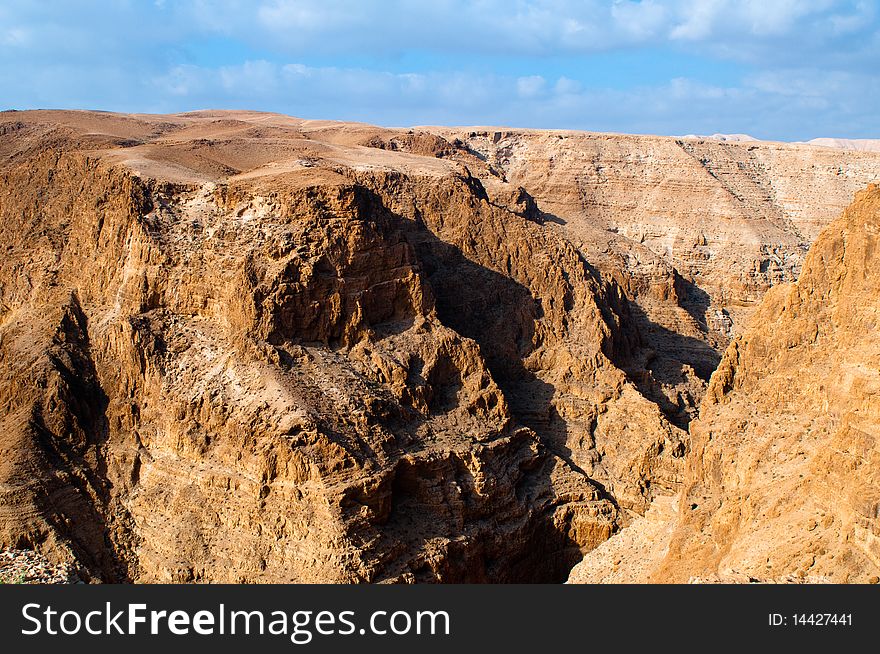 Wadi Darga place, area near Dead Sea. Wadi Darga place, area near Dead Sea