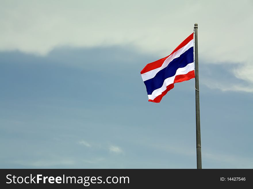 Thai national flag in the park