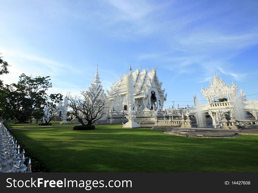 Watrongkhun is beautiful temple in north of Thailand