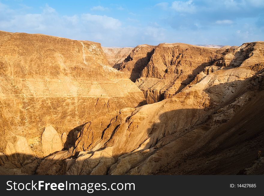Israel - Wadi Darga area, near  Dead Sea Hills. Israel - Wadi Darga area, near  Dead Sea Hills