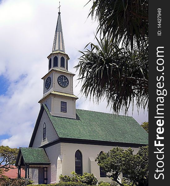 A charming church in Wailuku, Maui, Hawaii. A charming church in Wailuku, Maui, Hawaii