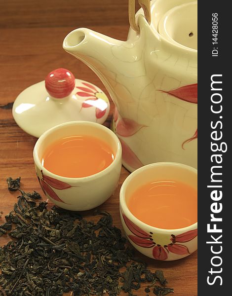 Chinese Tea In Ceramic Pot
