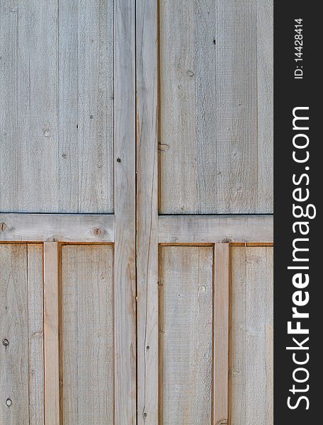 Partial Close-up two plain wood doors. Partial Close-up two plain wood doors