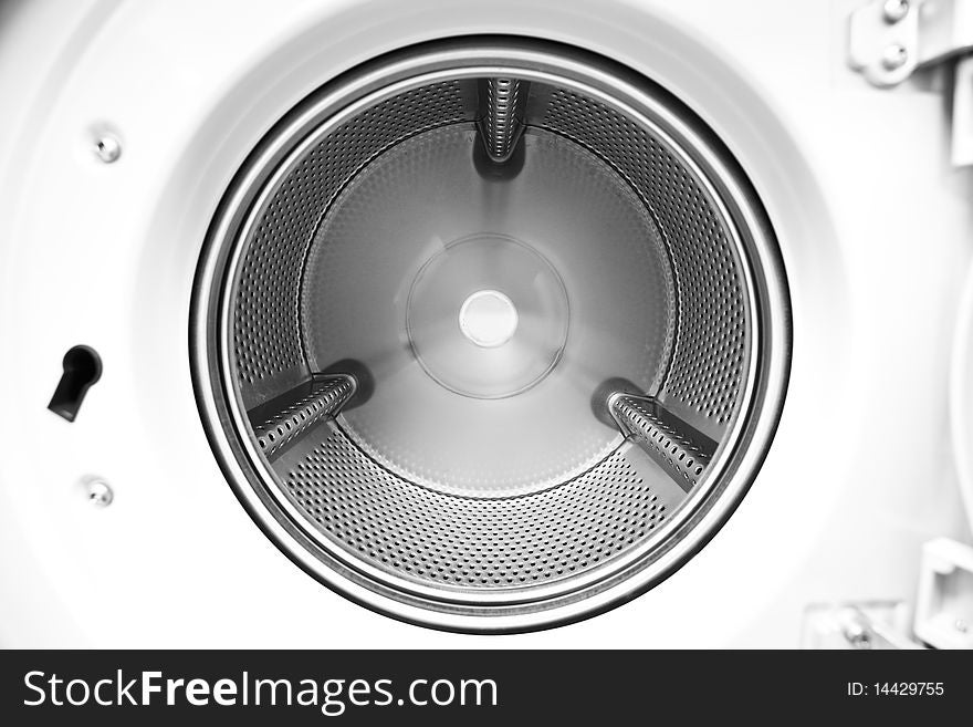 Close up of a Washing Machine inside