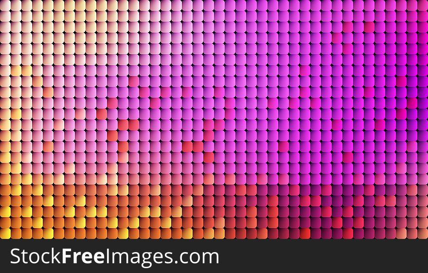 Vector abstract pixel or geometric pattern background. Illustration of squares with color blue blurred gradient background.