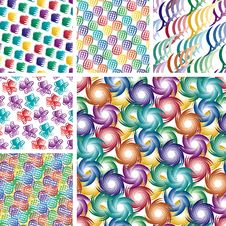 Seamless Vivid Patterns Royalty Free Stock Photo Seamless Vivid Patterns Royalty Free Stock Photo