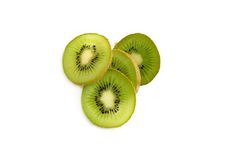Kiwi Slices On White Royalty Free Stock Images Kiwi Slices On White Royalty Free Stock Images
