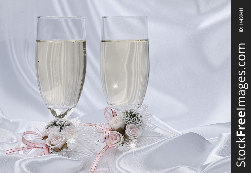 Two Glasses With Champagne