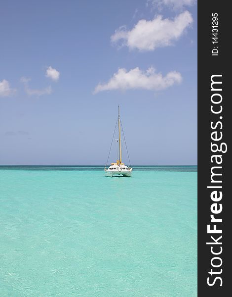 Catamaran In Saona Beach