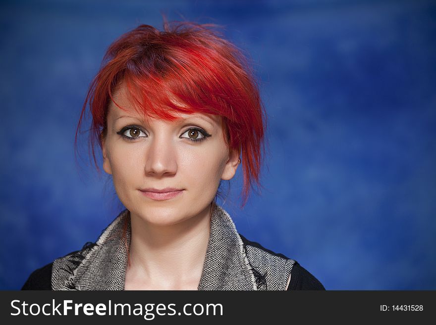 Portrait Of Redhead Woman