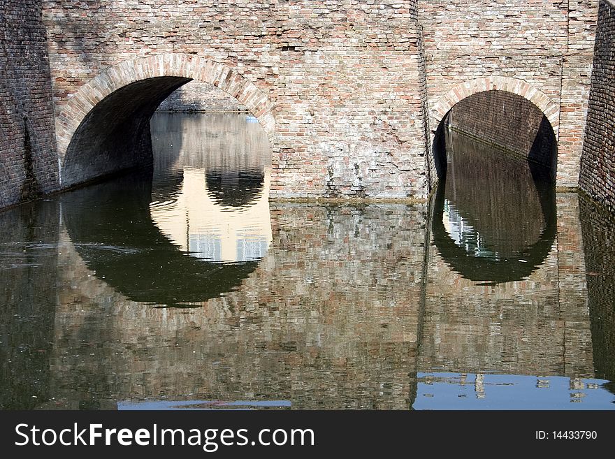 Stone Bridge Reflect In The Water