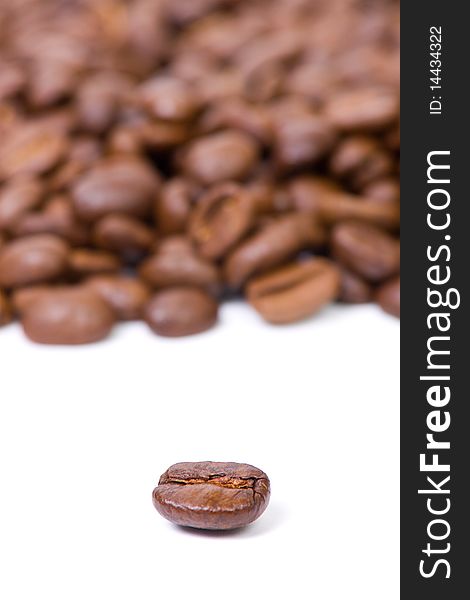 Coffee beans  isolated on a white background