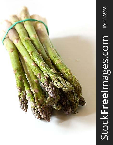 A Bunch of fresh ,green Asparagus ,close up