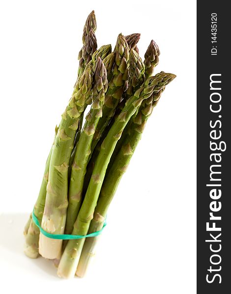 A Bunch Of Fresh ,green Asparagus ,close Up