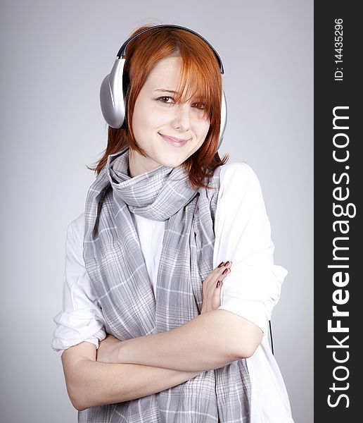 Girl With Modern Headphones