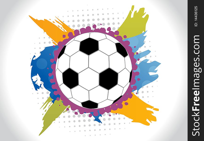 Abstract Colorfull Football Background