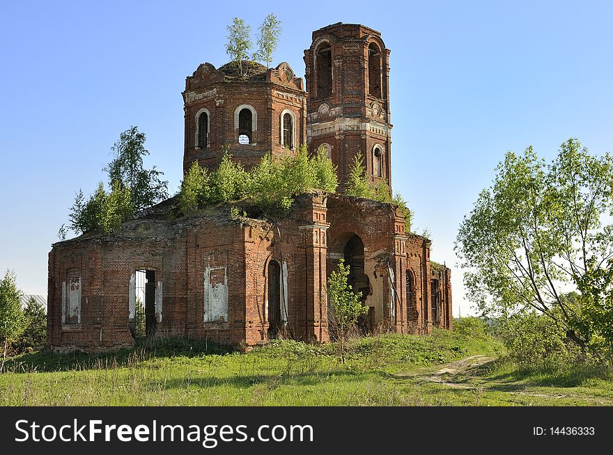 Abandoned orthodox church , russia, moscow region