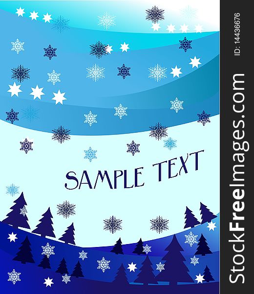 A christmas greeting card. Vector illustration. A christmas greeting card. Vector illustration