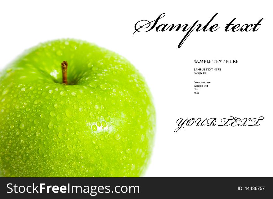 Green Apple isolated on white background