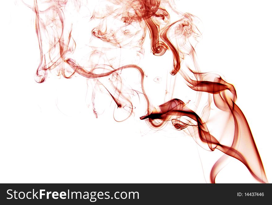 Smoke abstract on white background