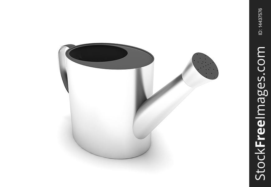 Watering can isolated on white background. High quality 3d render.