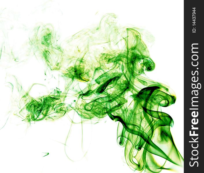 Smoke abstract on white background