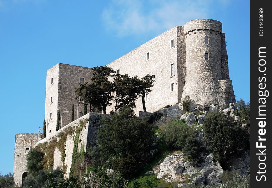 A famous castle in Southern Italy: Rocca d'Evandro, a true eagle-nest. A famous castle in Southern Italy: Rocca d'Evandro, a true eagle-nest