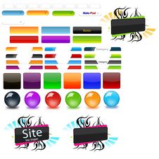 Website Elements Stock Photography