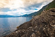 Italian Riviera Coastal View Stock Photo Italian Riviera Coastal View Stock Photo