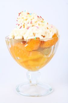 Fruit Salad With Whipped Cream Royalty Free Stock Photos Fruit Salad With Whipped Cream Royalty Free Stock Photos