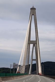 Cable-stayed Bridge Royalty Free Stock Photos