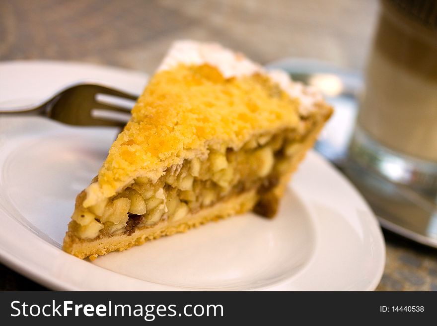 Slice Of Freshly Baked Apple Pie