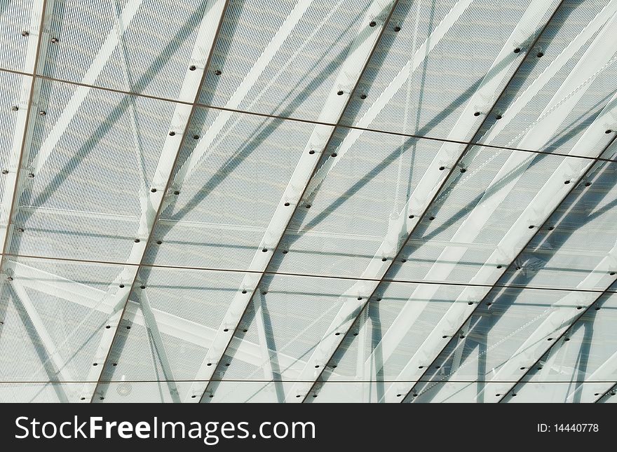 Abstract patterns created by a glass structure. Abstract patterns created by a glass structure.