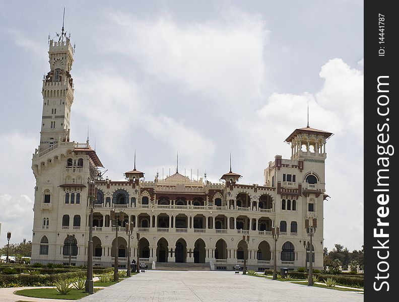 The palace of egypts King Faruk in Alexandria,Egypt. The palace of egypts King Faruk in Alexandria,Egypt.