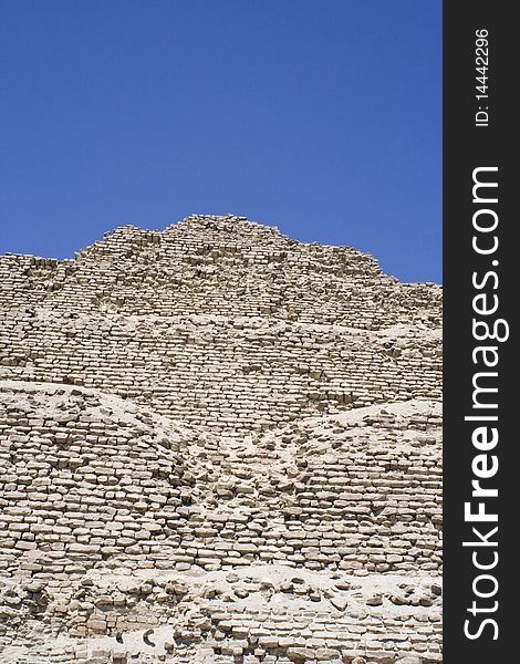 Side view of the step pyramid Egypt. Side view of the step pyramid Egypt