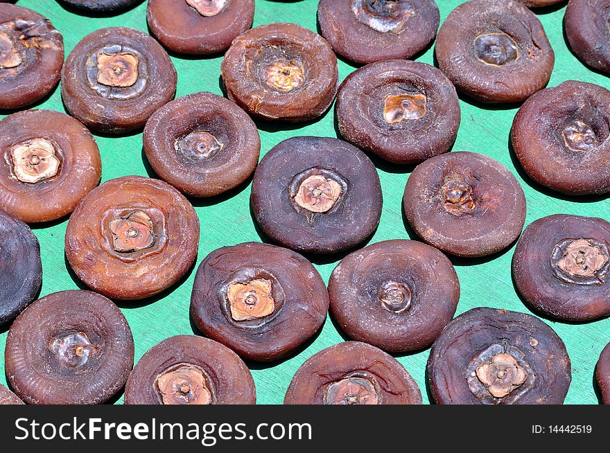 Dried persimmon on sale in a Chinese market